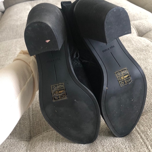 Suede black booties - Picture 3 of 4